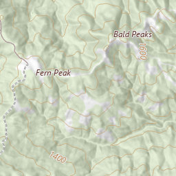 Fern Peak Topo Map CA, Santa Clara County (Santa Teresa Hills Area)