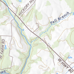 Tick Ridge Topo Map KY, Pulaski County (Faubush Area)