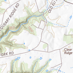 Tucker Ridge Topo Map KY, Russell County (Eli Area)
