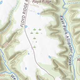 Tucker Ridge Topo Map KY, Russell County (Eli Area)