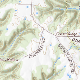 Tucker Ridge Topo Map KY, Russell County (Eli Area)
