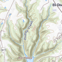 Tucker Ridge Topo Map KY, Russell County (Eli Area)