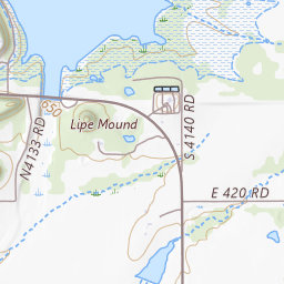 Lipe Mound Topo Map OK, Rogers County (Oologah Area)