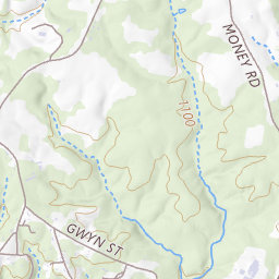 Big Bugaboo Creek Topo Map NC, Wilkes County (Ronda Area)