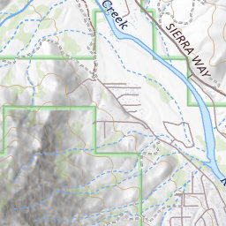 Split Mountain Topo Map CA, Kern County (Kernville Area)