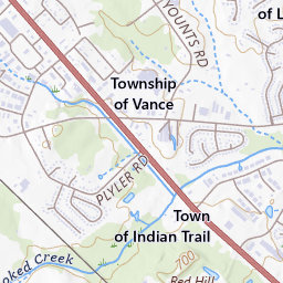 Residential Map Of Indian Trail Nc