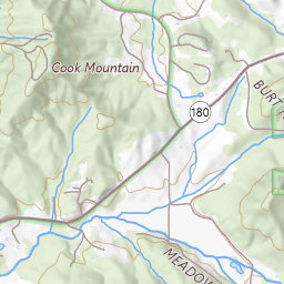 Rattlesnake Mountain Topo Map GA, Union County (Jacks Gap Area)