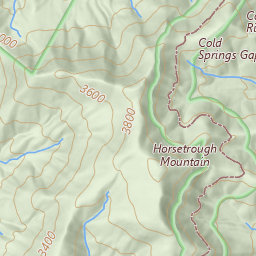 Rattlesnake Mountain Topo Map GA, Union County (Jacks Gap Area)