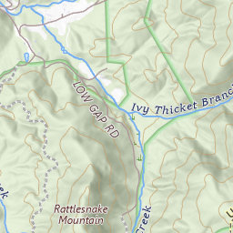 Rattlesnake Mountain Topo Map GA, Union County (Jacks Gap Area)