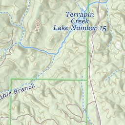 Oakey Mountain Topo Map AL, Cleburne County (Piedmont Area)