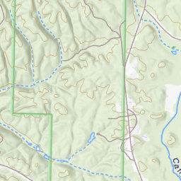 Oakey Mountain Topo Map AL, Cleburne County (Piedmont Area)