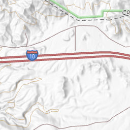 Cactus City Rest Area Topo Map CA, Riverside County (Cottonwood Basin Area)