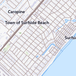 Surfside Beach Pier Map