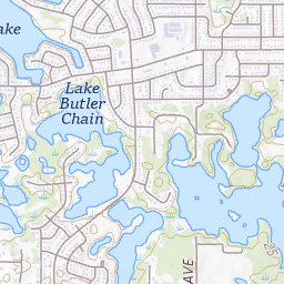Mapa Del Lago Butler Florida Florida Map Editable PowerPoint Maps 4497