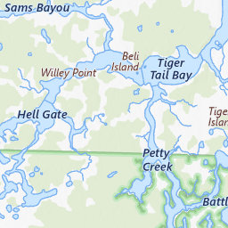 Hell Gate Topo Map FL, Citrus County (Ozello Area)
