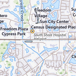 Sun City Florida Map US ZIP Code 33573 Sun City Center, Florida