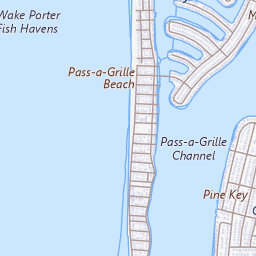 Mapa De Pass A Grille Florida