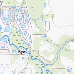 Rye Florida Topographic Map Gomez Keys Topo Map In Levy County,