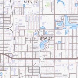 Bee Ridge Square Topo Map FL, Sarasota County (Sarasota Area)