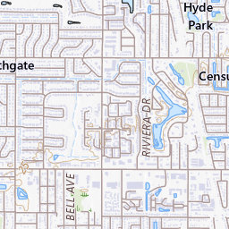 Bee Ridge Square Topo Map FL, Sarasota County (Sarasota Area)
