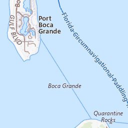 Boca Grande Topo Map FL, Lee County (Port Boca Grande Area)