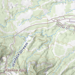 Schofield Barracks Forest Reserve Topo Map HI, Honolulu County ...