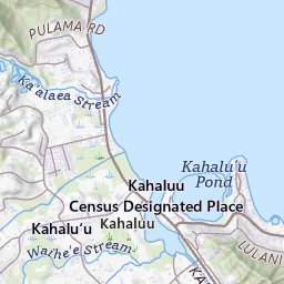 Kahaluu Regional Park Topo Map HI, Honolulu County (Kaneohe Area)