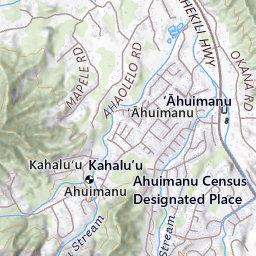 Kahaluu Regional Park Topo Map HI, Honolulu County (Kaneohe Area)