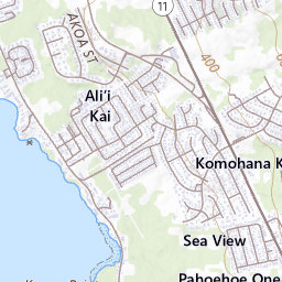 Kailua Topo Map OceanGrafix NOAA Nautical Charts 19331 Kailua Bay