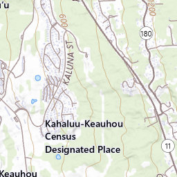 Keauhou Bay Topo Map HI, Big Island County (Kealakekua Area)