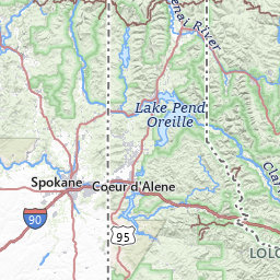 Stevens County Washington Map Map Of Streams In Stevens County, Washington Topo Zone