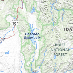 Valley County Idaho Map Map Of Lakes In Valley County, Idaho Topo Zone