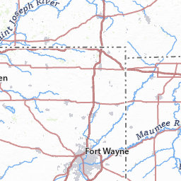 Allen County, Indiana Topograhic Maps by Topo Zone