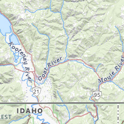 Boundary County Idaho Map Map Of Cities In Boundary County, Idaho Topo Zone