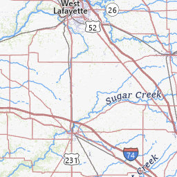 Montgomery County Indiana Map Montgomery County, Indiana Topograhic Maps By Topo Zone