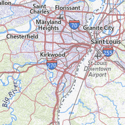 map of bridgeton missouri zip code 63045