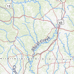 Lawrence County Tennessee Map Map Of Streams In Lawrence County, Tennessee Topo Zone