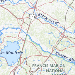 Colleton County Sc Gis Map Map Of Lakes In Colleton County, South Carolina Topo Zone