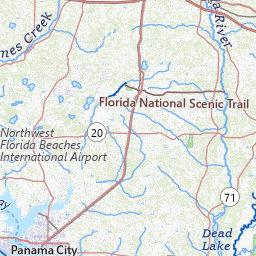 Bay County, Florida Topograhic Maps by Topo Zone