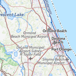 Map Of Volusia County Florida Map Of Cities In Volusia County, Florida Topo Zone