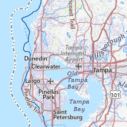 Pinellas County Elevation Map Pinellas County, Florida Topograhic Maps By Topo Zone